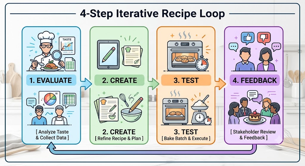 4 step Iterative Recipe Loop