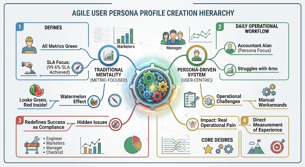 Ajile User Persona Profile Creation Hierarchy
