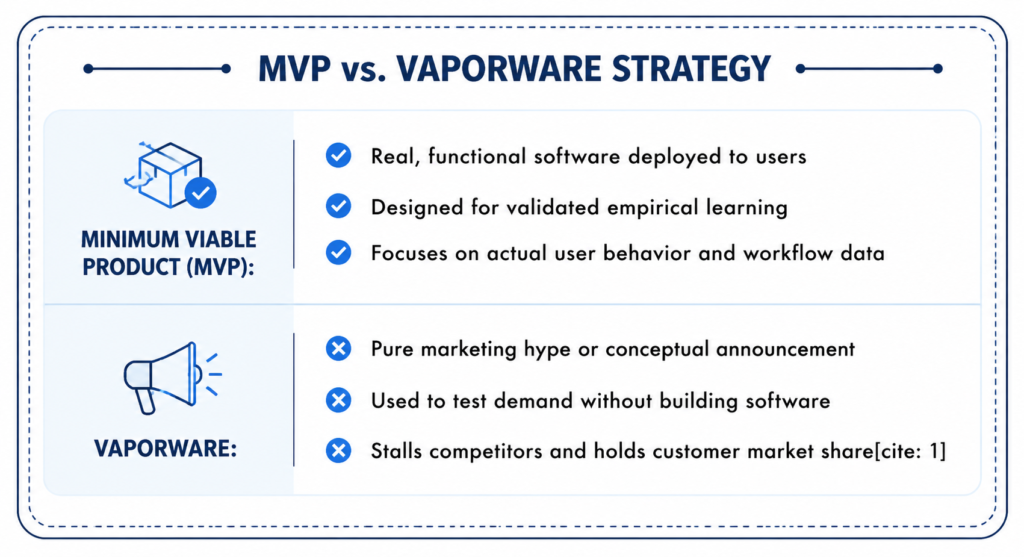 MVP vs. Vaporware Strategy