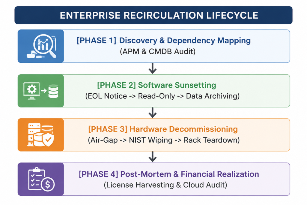 Enterprise recirculation lifecycle