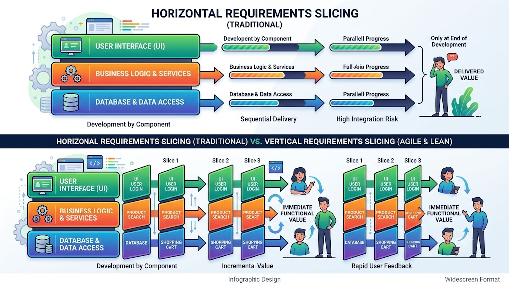 Horizonal requirement slicing