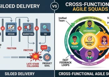 Siloed Delivery vs. Cross-Functional Agile Squads