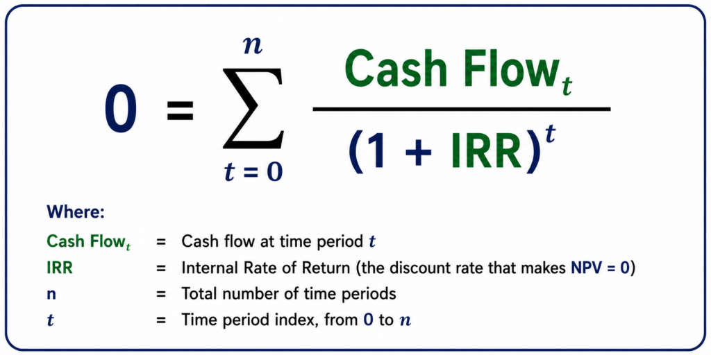 5. Internal Rate of Return (IRR)
