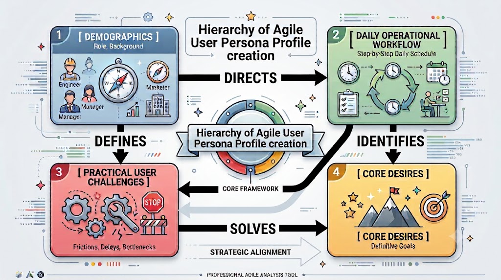 the hierarchy of Agile User Persona Profile