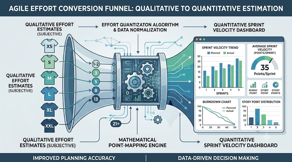 Agile effort conversion funnel