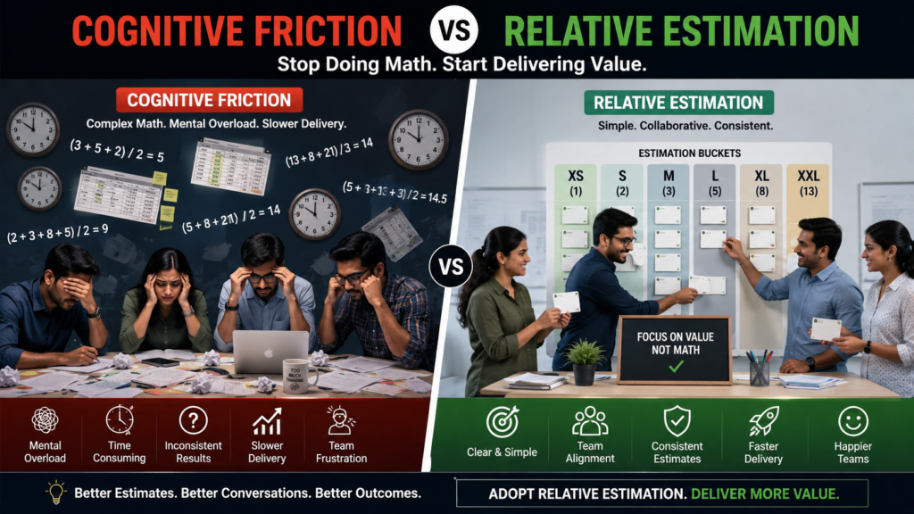 Cognitive Friction anad Relative Estimation