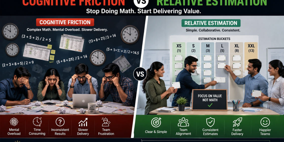 Cognitive Friction anad Relative Estimation