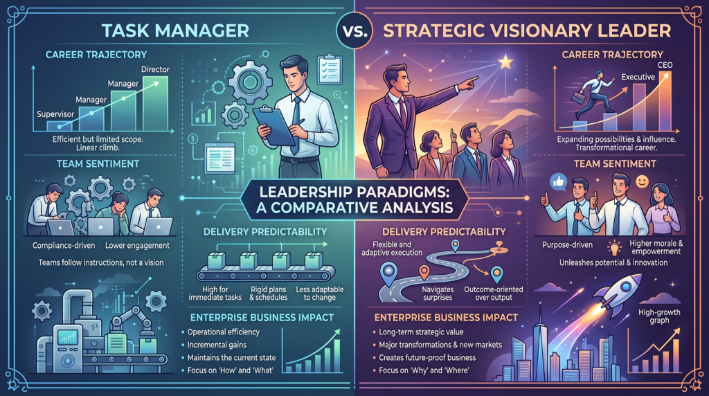 Task Manager VS. Strategic Leader