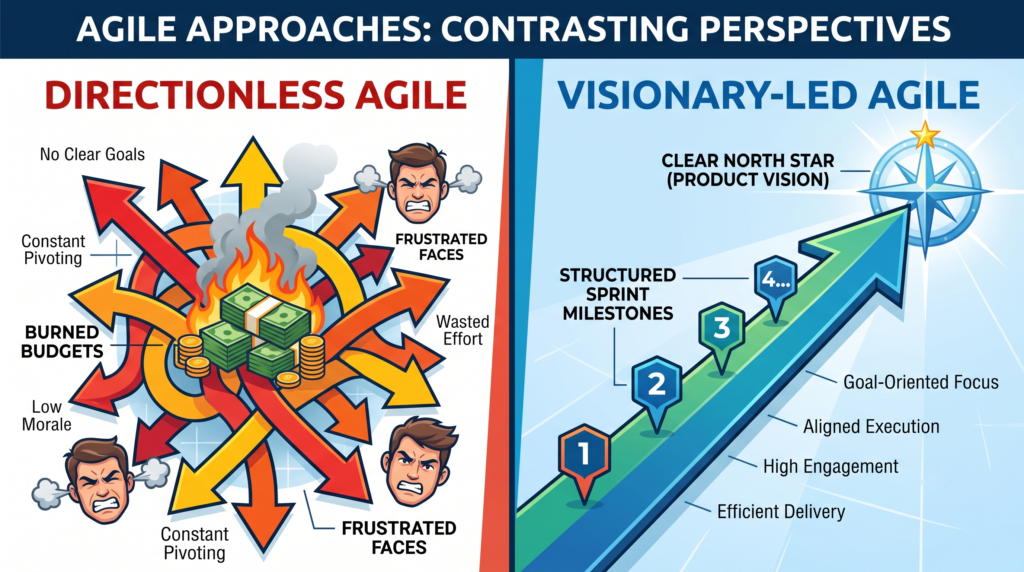 Directionless Agile Visionary - Led Agile