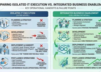 Isolated IT execution versus integrated business enablement