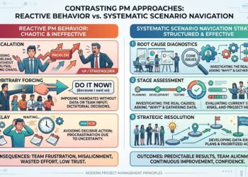 Reactive PM Behavior vs Systematic Scenario Navigation Strategy