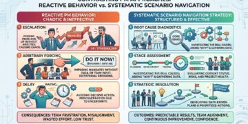 Reactive PM Behavior vs Systematic Scenario Navigation Strategy