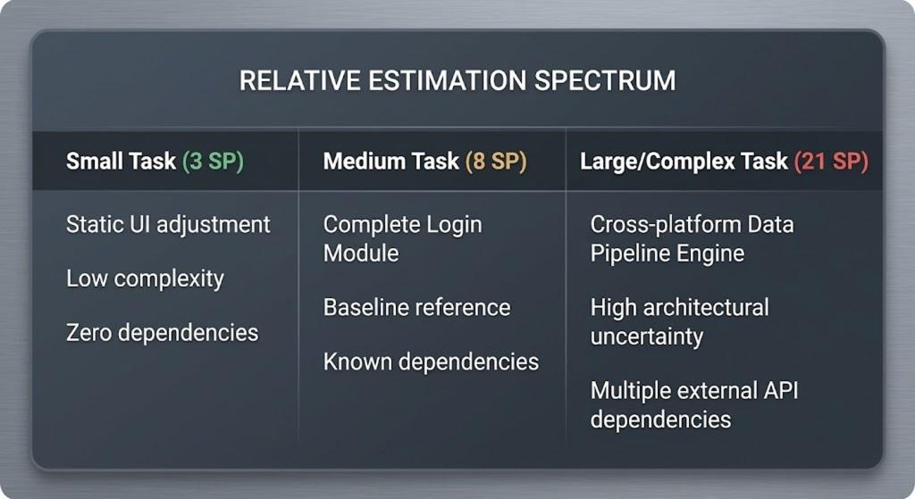 Relative Estimation Spectrum