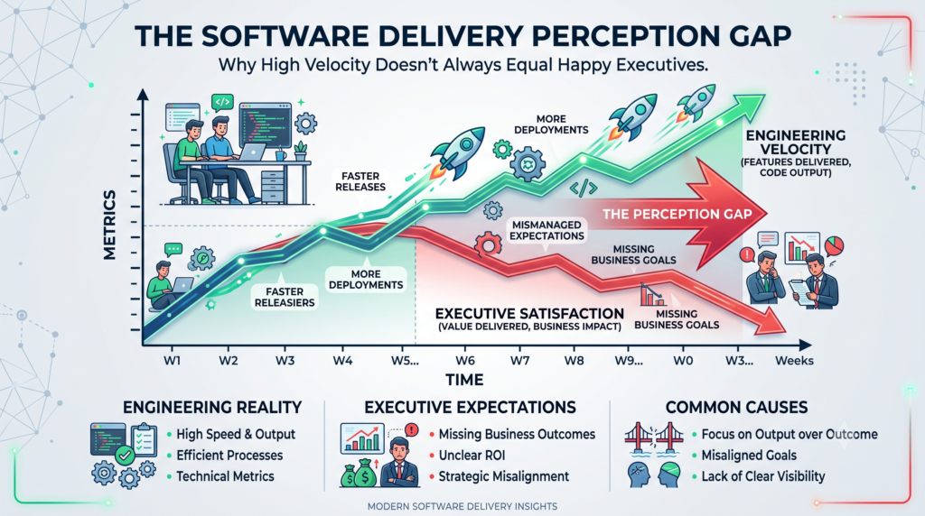 The Softwarae Delivery Perceotuib Gap