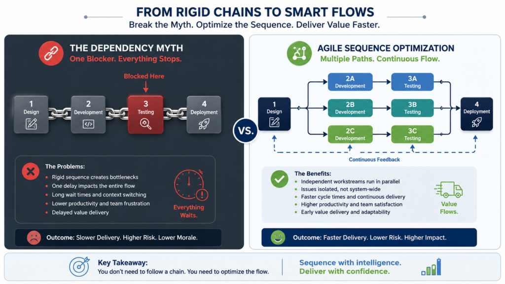 from rigid chains to small flow