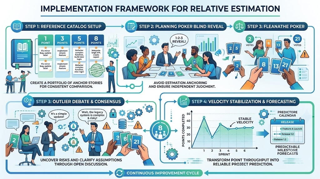 implementation framework for relative estimation.