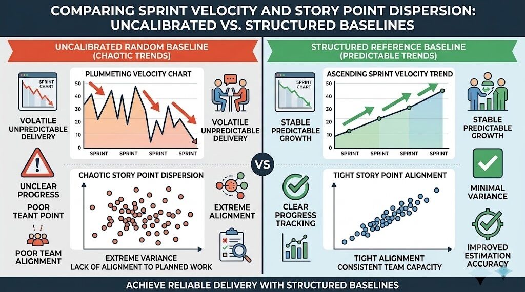 uncalibrated random baseline vs Structured baseline