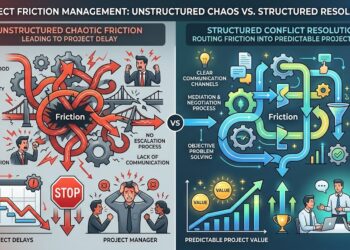 unstructured chaotic friction vs structured conflict resolution