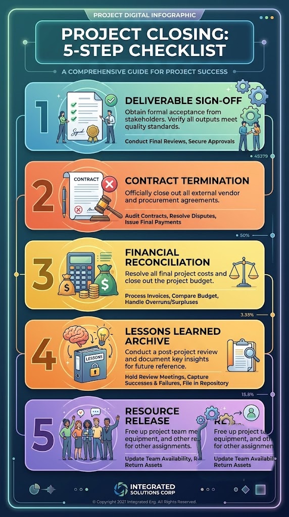 Project closing: 5-step checklist