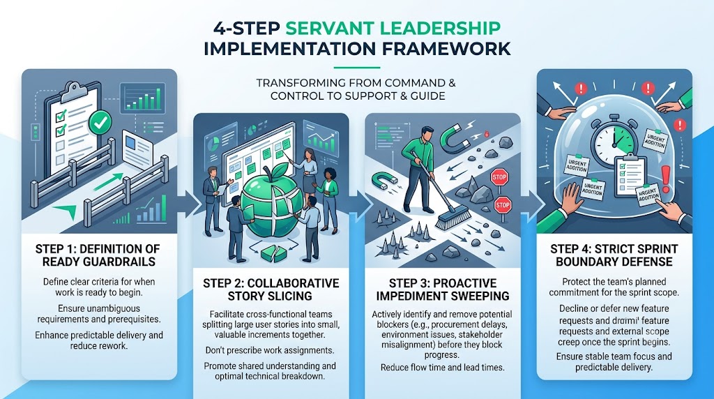 4-Step Servant Leadership Implementation Framework