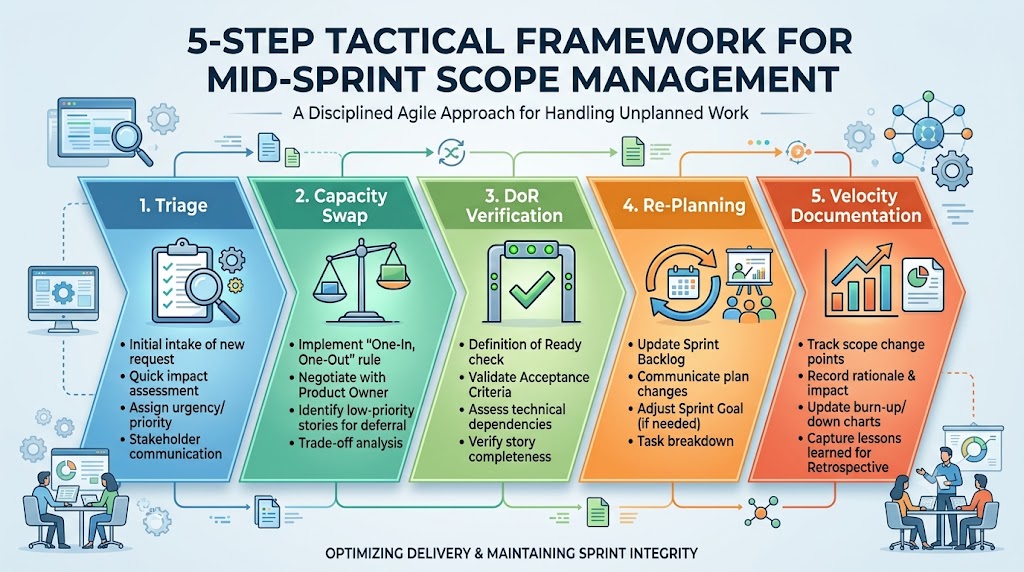 5-Step Tactical Framework for Mid-Sprint Scope Management