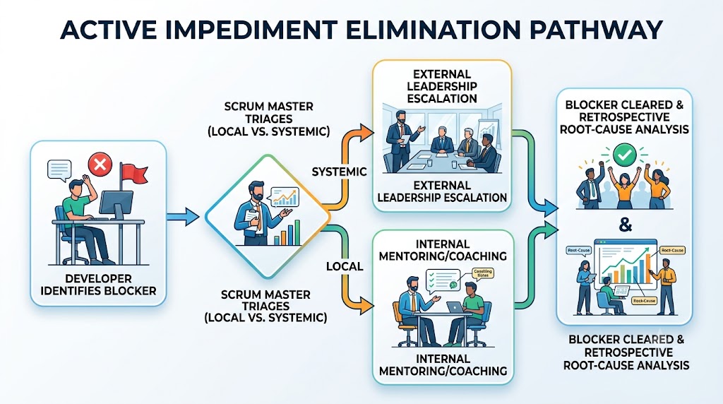 Active Impediment Elimination Pathway