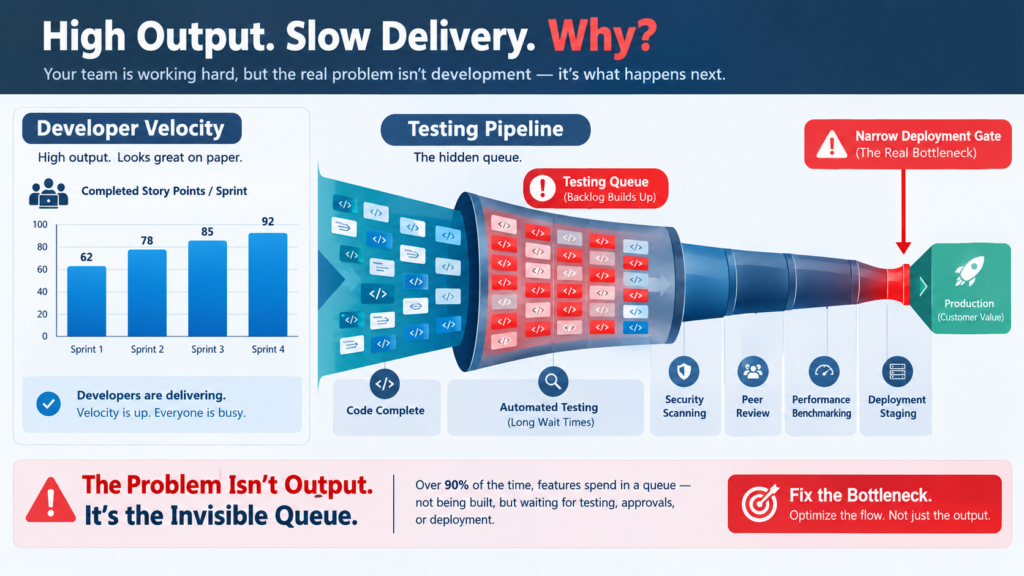 High Output. Slow delivery Why