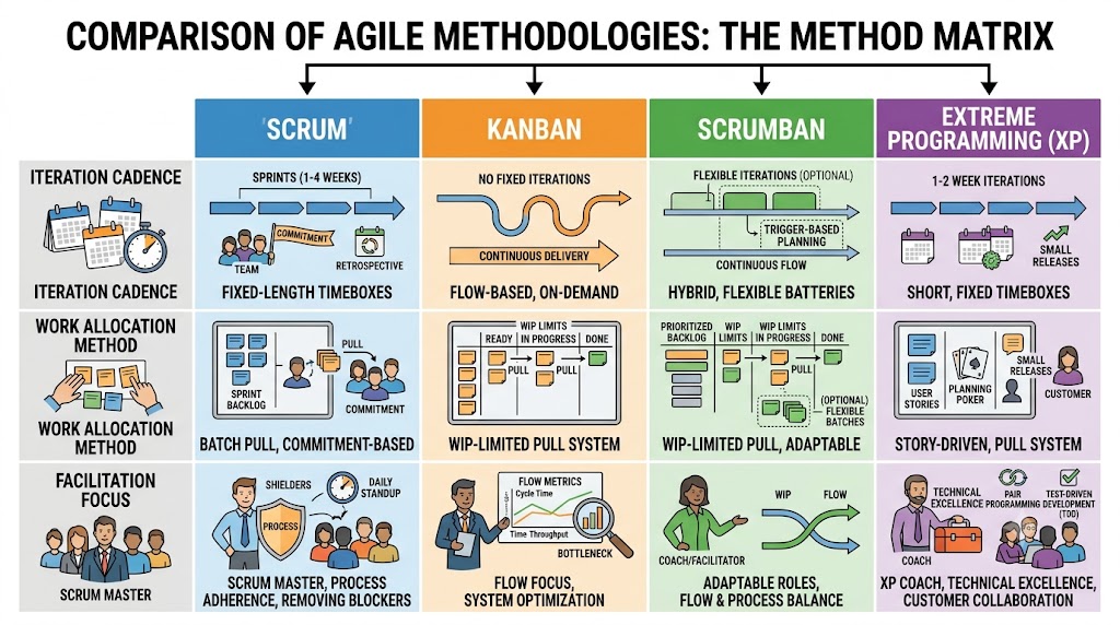 Comparison of Agile methodologies