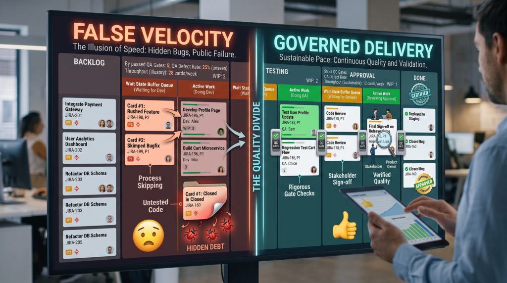 False Velocity And Governed Delivery
