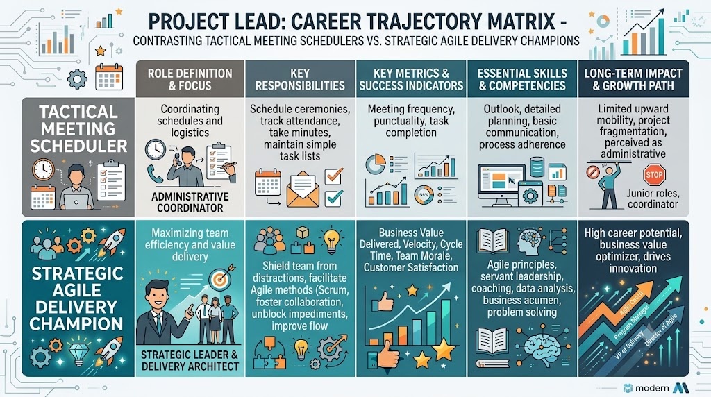The career trajectory matrix of a Project Lead